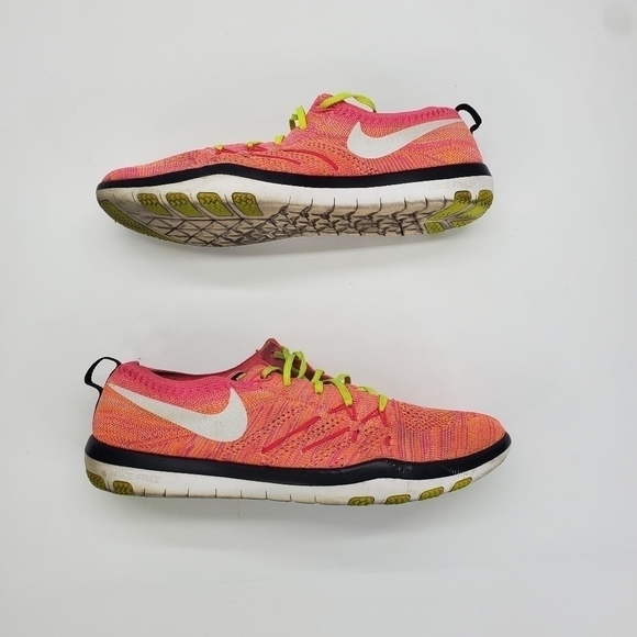 Nike Free TR Focus FK OC Womens 10 Running Shoes 843987 999 Pink-Multi Color - Picture 10 of 15